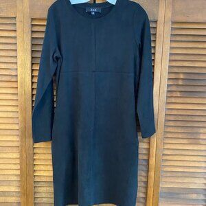 Joh Black, Faux Suede Dress in a size XS, Long sleeves
